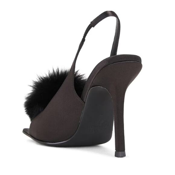 Michael Costello x REVOLVE Paula Sling Back in Black New Size 7 - Picture 3 of 9